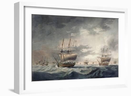 A Storm Coming On, Engraved by Francis Jukes (1747-1812) Published in 1795-Robert Dodd-Framed Giclee Print