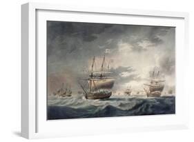 A Storm Coming On, Engraved by Francis Jukes (1747-1812) Published in 1795-Robert Dodd-Framed Giclee Print