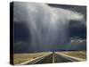 A Storm Crosses Highway 50, 'America's Loneliest Road'.-Jon Hicks-Stretched Canvas