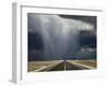 A Storm Crosses Highway 50, 'America's Loneliest Road'.-Jon Hicks-Framed Photographic Print