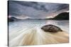 A Storm Gathers over Praia Do Alto Beach in Ubatuba, Brazil-Alex Saberi-Stretched Canvas