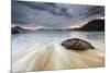 A Storm Gathers over Praia Do Alto Beach in Ubatuba, Brazil-Alex Saberi-Mounted Photographic Print