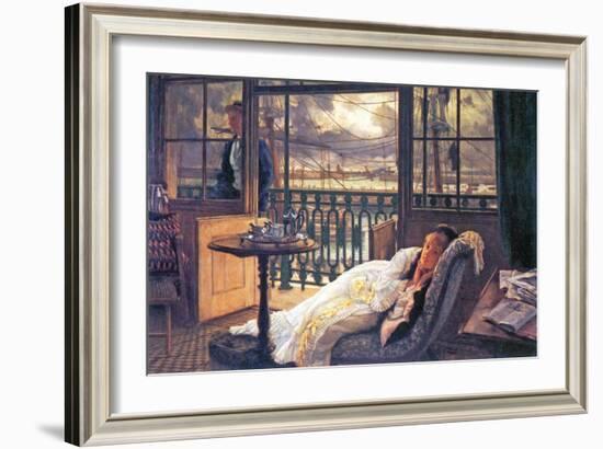 A Storm Moves Over-James Tissot-Framed Art Print