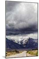 A Storm Moving In Over The Sierra Nevada And The Road To The Mt Whitney Portal-Ron Koeberer-Mounted Photographic Print