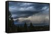 A Storm Near Grand Teton National Park, Wyoming-Rebecca Gaal-Framed Stretched Canvas