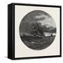 A Storm on Lake Erie, Canada, Nineteenth Century-null-Framed Stretched Canvas