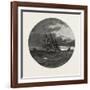 A Storm on Lake Erie, Canada, Nineteenth Century-null-Framed Giclee Print