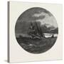 A Storm on Lake Erie, Canada, Nineteenth Century-null-Stretched Canvas