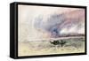 A Storm over Venice-J. M. W. Turner-Framed Stretched Canvas