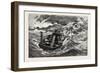 A Storm the Sea Anchor in Use, 1884-null-Framed Giclee Print