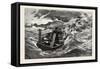 A Storm the Sea Anchor in Use, 1884-null-Framed Stretched Canvas