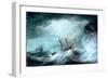 A Storm, with an Anchored Ship in Distress off Rocky Coast, 1793 (Watercolour, with Graphite, on Cr-Nicholas Pocock-Framed Giclee Print