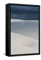 A Stormy Afternoon Sky Above Brazil's Lencois Maranhenses Sand Dunes-Alex Saberi-Framed Stretched Canvas