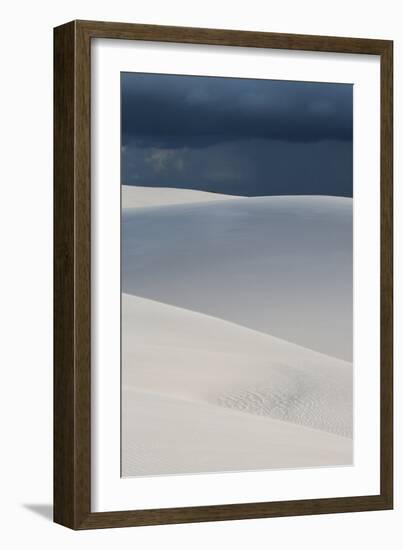 A Stormy Afternoon Sky Above Brazil's Lencois Maranhenses Sand Dunes-Alex Saberi-Framed Photographic Print