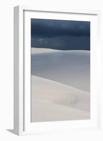 A Stormy Afternoon Sky Above Brazil's Lencois Maranhenses Sand Dunes-Alex Saberi-Framed Photographic Print