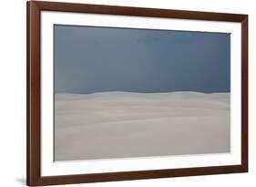 A Stormy Afternoon Sky Above Brazil's Lencois Maranhenses Sand Dunes-Alex Saberi-Framed Photographic Print