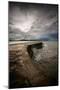 A Stormy Day on the Cobb at Lyme Regis in Dorset, England UK-Tracey Whitefoot-Mounted Photographic Print