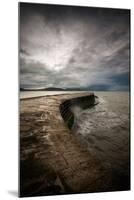 A Stormy Day on the Cobb at Lyme Regis in Dorset, England UK-Tracey Whitefoot-Mounted Photographic Print