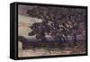 'A Stormy Evening', c1890-Alfred Edward East-Framed Stretched Canvas