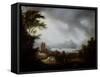 A Stormy Highland Scene-Alexander Nasmyth-Framed Stretched Canvas