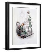 A Stormy Household, Illustration from 'L'Empire Des Legumes Memoires De Curcurbitus', Published…-Amedee Varin-Framed Giclee Print