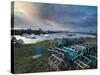 A Stormy Morning at Paddy's Hole, Cleveland, England, United Kingdom, Europe-Jon Gibbs-Stretched Canvas