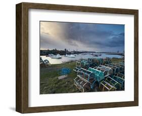 A Stormy Morning at Paddy's Hole, Cleveland, England, United Kingdom, Europe-Jon Gibbs-Framed Photographic Print