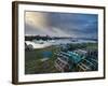 A Stormy Morning at Paddy's Hole, Cleveland, England, United Kingdom, Europe-Jon Gibbs-Framed Photographic Print