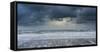 A stormy sea and sky at Happisburgh, Norfolk, England, United Kingdom, Europe-Jon Gibbs-Framed Stretched Canvas