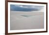 A Stormy Sky Above Brazil's Lencois Maranhenses Sand Dunes and Lagoons-Alex Saberi-Framed Photographic Print