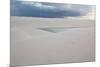 A Stormy Sky Above Brazil's Lencois Maranhenses Sand Dunes and Lagoons-Alex Saberi-Mounted Photographic Print