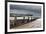 A stormy sky over the beach and pier at Cromer, Norfolk, England, United Kingdom, Europe-Jon Gibbs-Framed Photographic Print