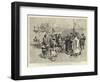 A Story-Teller in the Chinese Camp on the Way to Newchwang-Charles Edwin Fripp-Framed Giclee Print