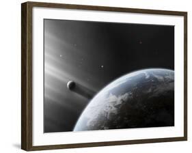 A Strange Alien Light Approaches the Earth-Stocktrek Images-Framed Photographic Print