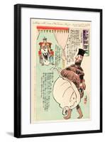 A Strange Visitor Brings a War Telegram to the Czar-Kobayashi Kiyochika-Framed Giclee Print