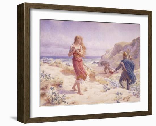 A Stranger in their Midst-A. Foord Hughes-Framed Giclee Print