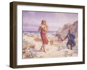 A Stranger in their Midst-A. Foord Hughes-Framed Giclee Print