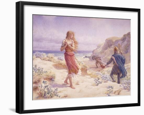 A Stranger in their Midst-A. Foord Hughes-Framed Giclee Print