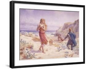 A Stranger in their Midst-A. Foord Hughes-Framed Giclee Print