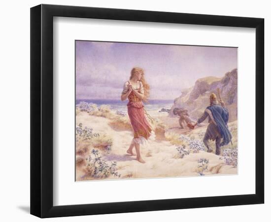 A Stranger in their Midst-A. Foord Hughes-Framed Giclee Print