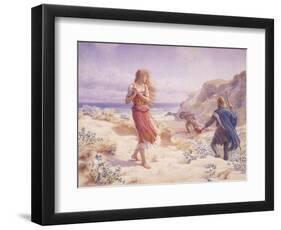 A Stranger in their Midst-A. Foord Hughes-Framed Giclee Print