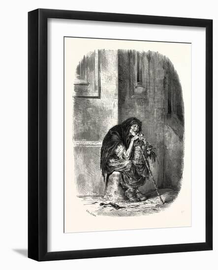 A Strasbourg Beggar-null-Framed Giclee Print