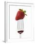 A Strawberry on a Fork-Greg Elms-Framed Photographic Print