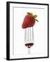 A Strawberry on a Fork-Greg Elms-Framed Photographic Print