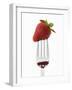 A Strawberry on a Fork-Greg Elms-Framed Photographic Print