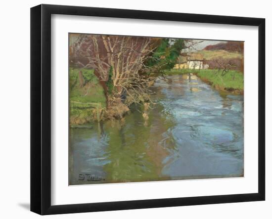 A Stream in Spring-Fritz Thaulow-Framed Giclee Print