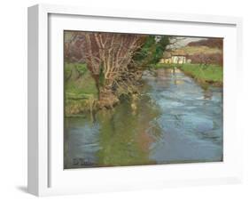 A Stream in Spring-Fritz Thaulow-Framed Giclee Print