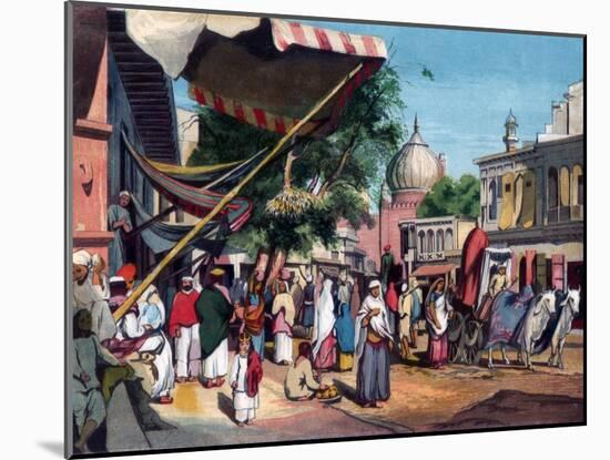 A Street at the Back of Jami Masjid, Delhi, India, 1857-William Carpenter-Mounted Giclee Print