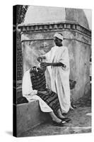 A Street Barber and His Client, Algeria, Africa, 1922-Donald Mcleish-Stretched Canvas