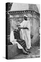 A Street Barber and His Client, Algeria, Africa, 1922-Donald Mcleish-Stretched Canvas